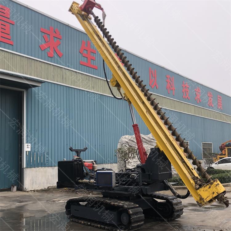 直銷光伏履帶鉆孔機，螺旋光伏鉆孔機